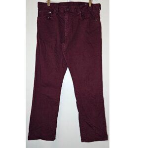 Bonobos Season Travel Slim Fit Light Stretch Jeans 36/30 Burgundy Red